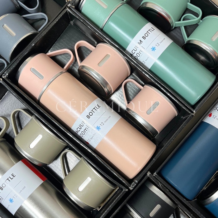 Yuk- CERAMIQUE Vacuum Termos - termos cup kecil - termos tahan air panas