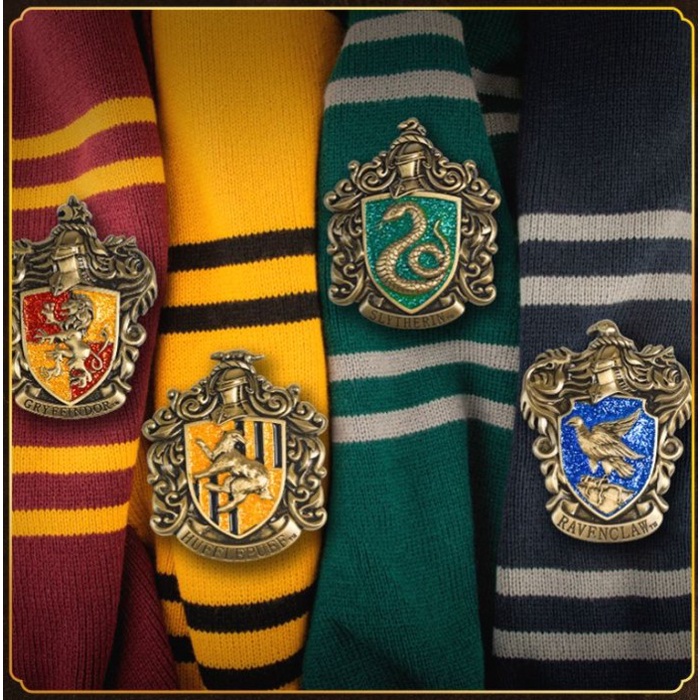 Original Pin Bros Harry Potter Wizarding World Gryffindor Hufflepuff Slytherin Ravenclaw