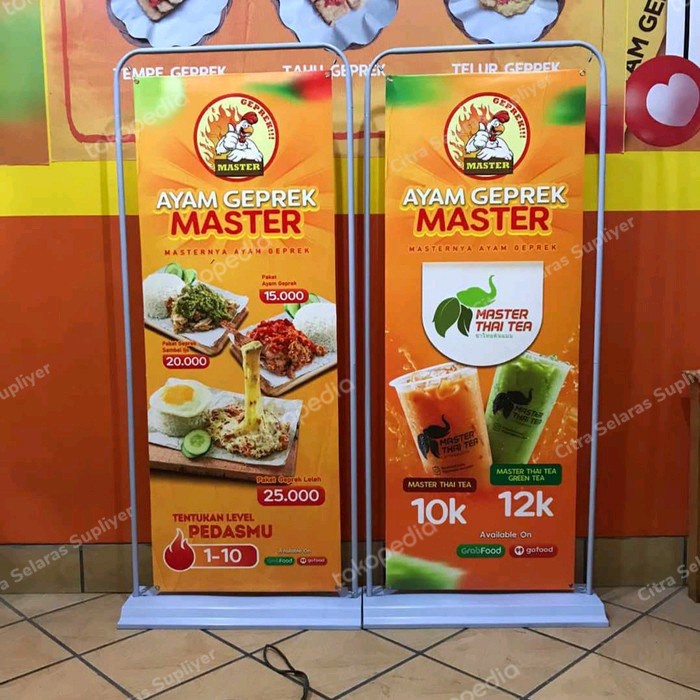 Doorframe Banner / Stand Banner / Frame Stand Banner Besi