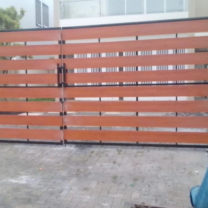 Promo Papan Pagar Grc Motif Serat Kayu Woodplank,Lisplang Grc Tbk