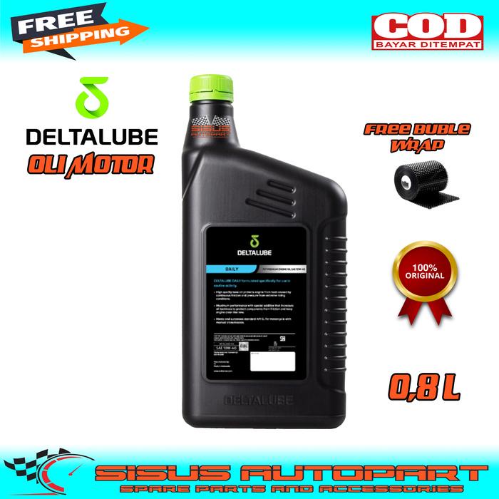 Deltalube Daily 757 Premium SAE 10W-40 0,8 Liter / Oli Deltalube Motor Bebek / Deltalube 10W-40 0.8L
