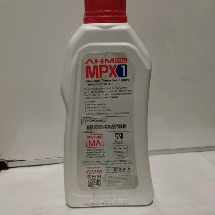 oli motor mpx 1 ukuran 800ml oli motor bebek honda