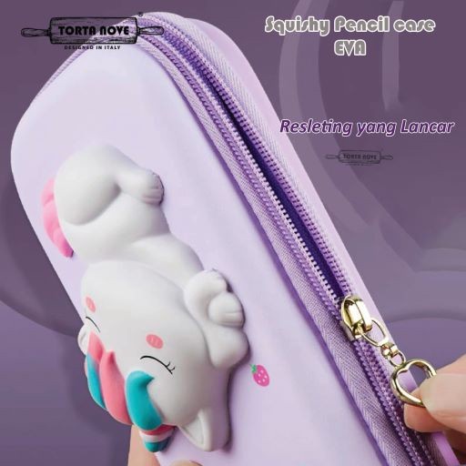 

[tmr] - Kotak pensil 3D EVA Squishy Tempat Pensil anak sekolah laki perempuan Stationery