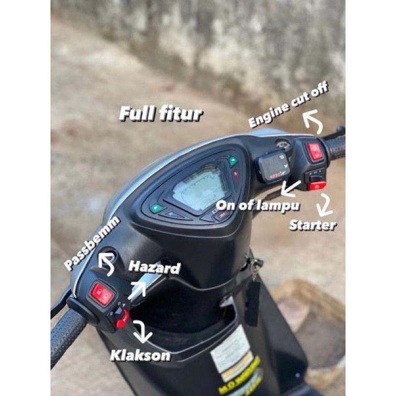 Saklar Set Mio Aerox Kiri Kanan Vietnam Komplit Engine Plus Hazard Saklar Aerox New Aerox Old All