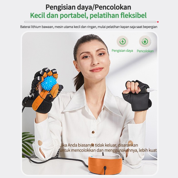 sarung tangan rehabilitasi robot terapi stroke pemulihan jari tangan