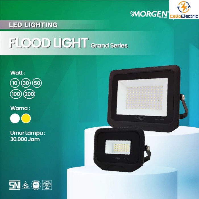 Lampu Sorot Morgen 10w 30w 50w 100w 200w - Led FloodLight Morgen