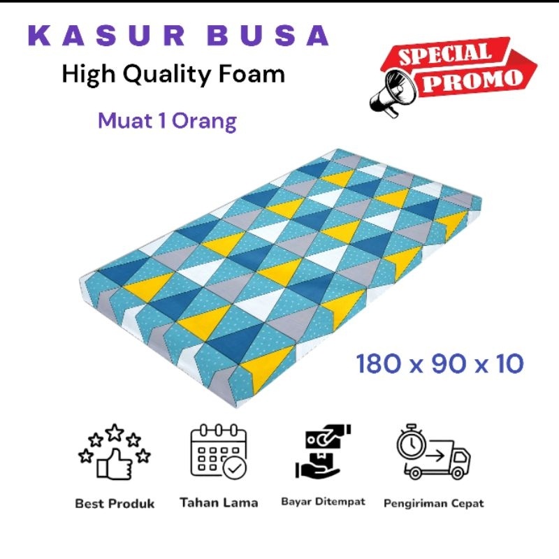 Favorit Kasur Busa Premium Tebal 10cm Super Awet Berkualitas Ukuran 180x90x10 Muat 1 Orang Dewasa