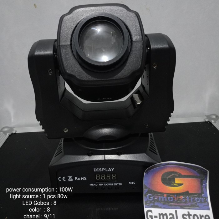 Mini beam moving head 60watt fullcolor/lampu sorot panggung 512