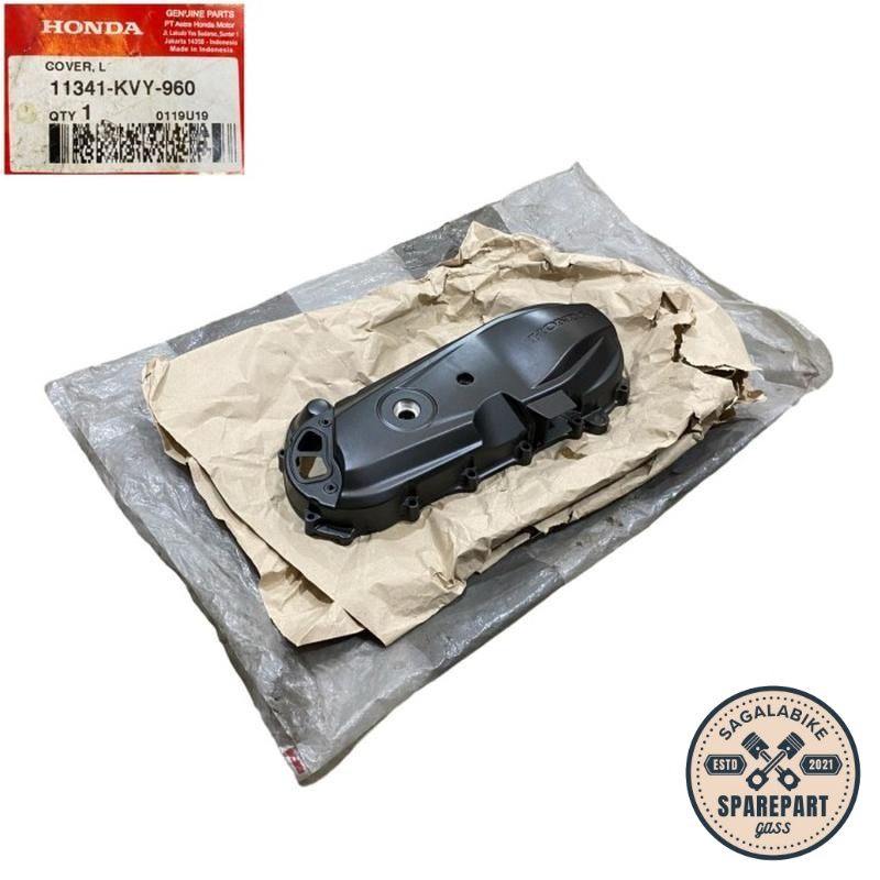 Sparepart Aksesoris Motor 11341-KVY-960 Cover Tutup Bak Block Blok CVT Honda Beat Karbu Original Par