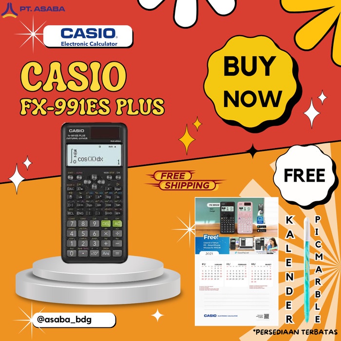 

Jual [READY] CASIO FX-991ES Plus2 -Kalkulator Sekolah Kuliah -Scientific Saintifik