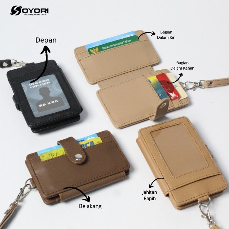 

ID Card Holder Nametag Lanyard Pastel LIPAT 2 SID008