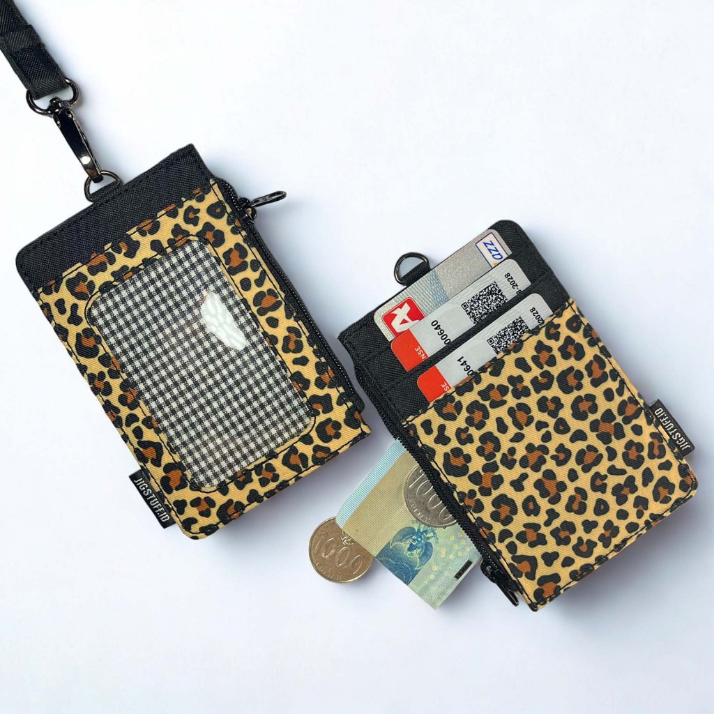 

ID Card Gantungan NameTag Lanyard 4 Slot Kartu 1 Slot Uang Koin Zipper Waterproof Resleting Anti Air