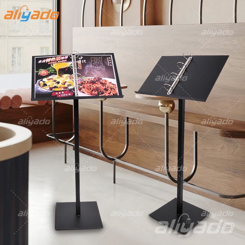 

Ready StockStand Menu A4 Holder Stand Tempat Menu Display Stand Rak Menu Buku Menu Restoran Cover