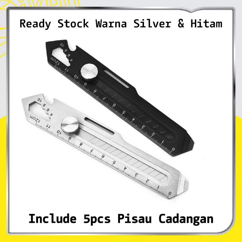

Pisau Cutter Stainless stanless cuter pisau cutter stanless multifungsi 18mm tahan karat