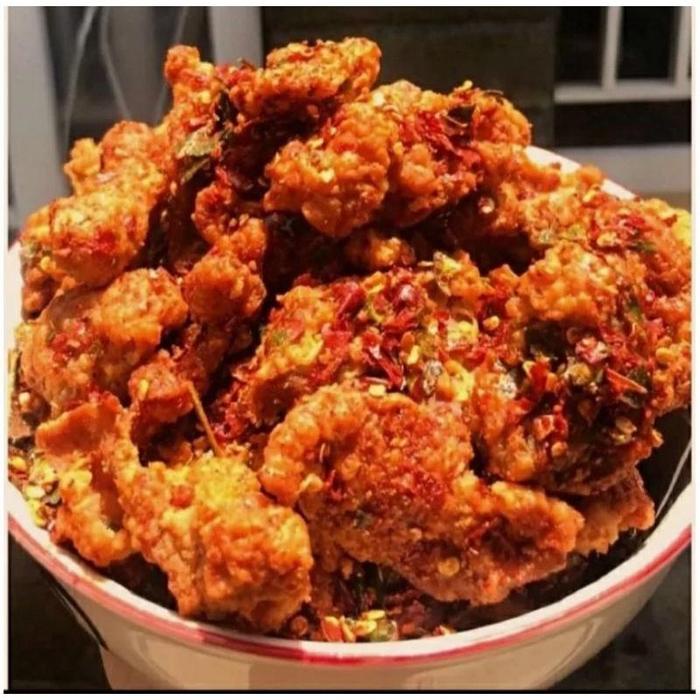 

terbaru !!! kripik kulit ayam daun jeruk/pedas balado 500gr keripik kulit ready