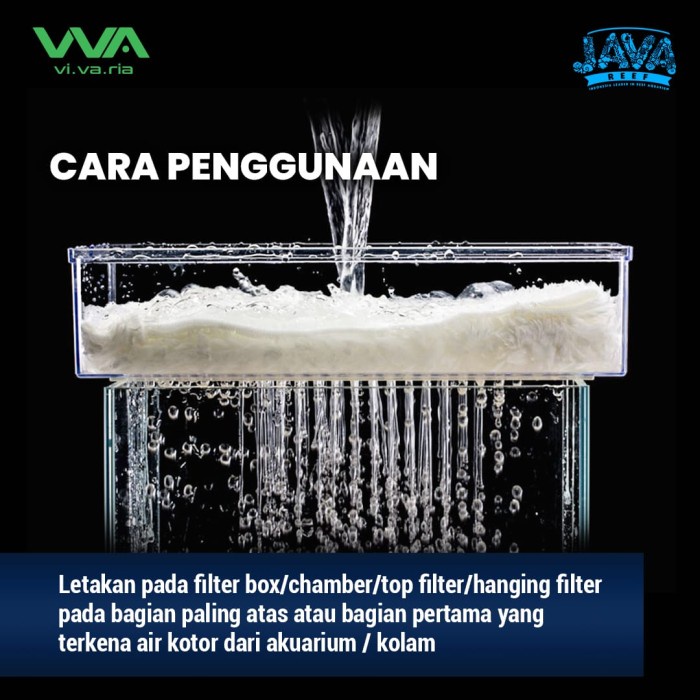 JTTOP" VIVARIA MAGIC CARPET MEDIA FILTER SARINGAN AIR AKUARIUM DAN KOLAM