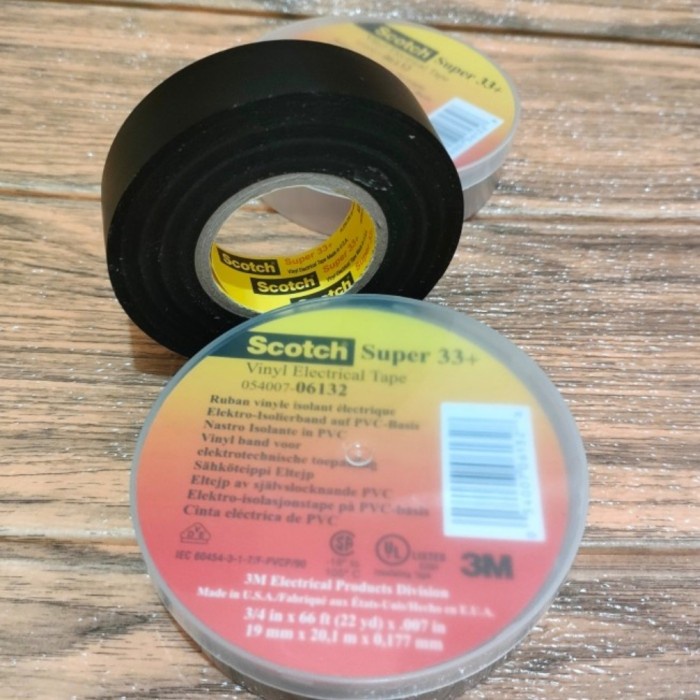 JT READY ISOLASI SCOTCH 3M SUPER 33+ VINYL ELECTRICAL TAPE SCOT 33