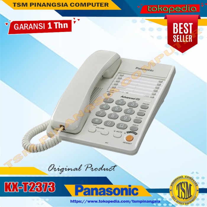 Terpopuler Pesawat Telepon Panasonic Kx-T2373 / Kx-T 2373 Telp Single Line Tel Analog