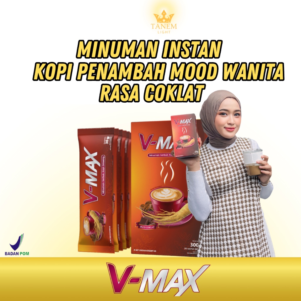 

PROMO / VMAX Kopi Rasa Coklat Peningkat Energi stamina wanita - Original V-MAX