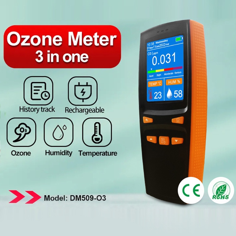 Portable Ozone Analyzer Multifunctional O3 Ozone Meter Air Detector Intelligent Sensor Ozone Meter