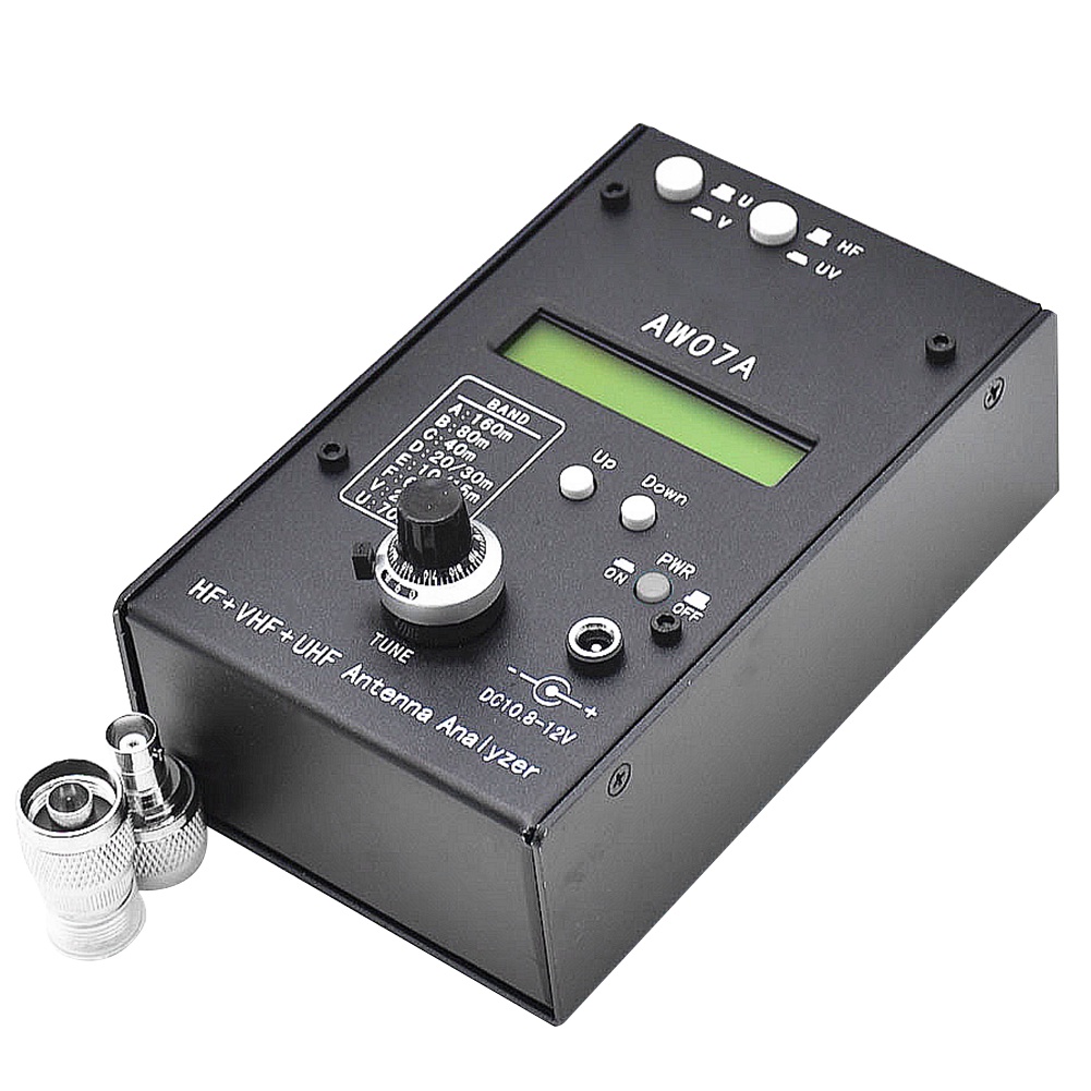 Hf/Vhf/Uhf Aw07A 1.5-490Mhz 160M Multiband Antenna Analyzer Measure Tool Swr Antenna Analyzer With