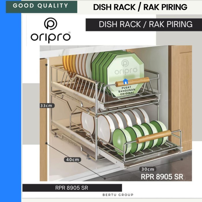 RAK PIRING DAPUR LACI KITCHEN SET STAINLESS STEEL TEMPAT MANGKOK BOTOL DISH RACK BOTTLE WHITE PUTIH