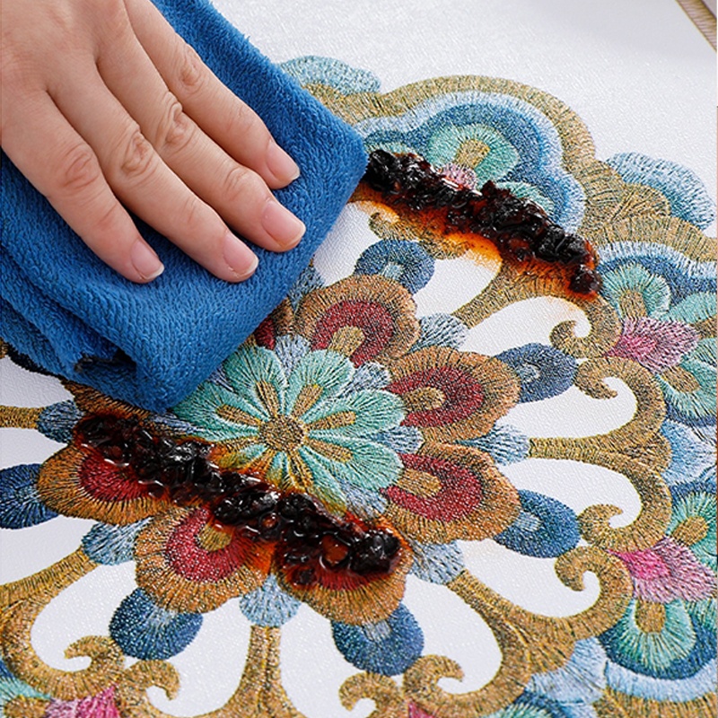 FLASH DEAL Loyal Bosque Taplak Meja Makan Persegi Anti Air