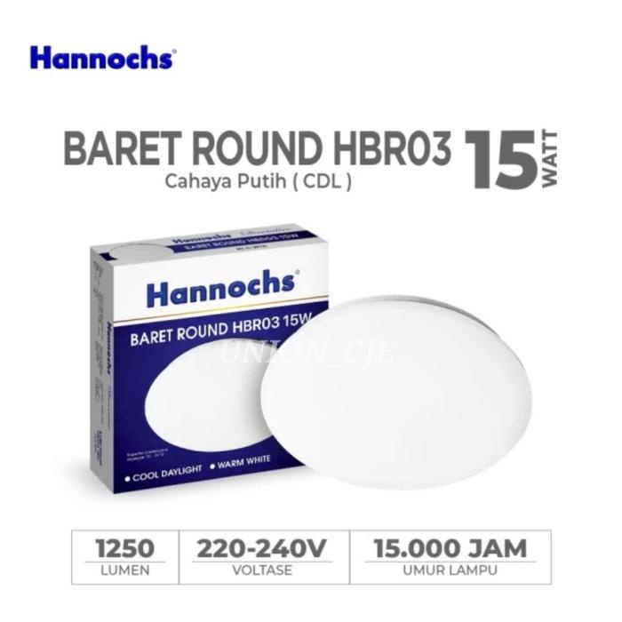 Lampu Baret LED 15W Hannochs Lampu Plafon OutBow Hannochs HBR03 cahaya putih
