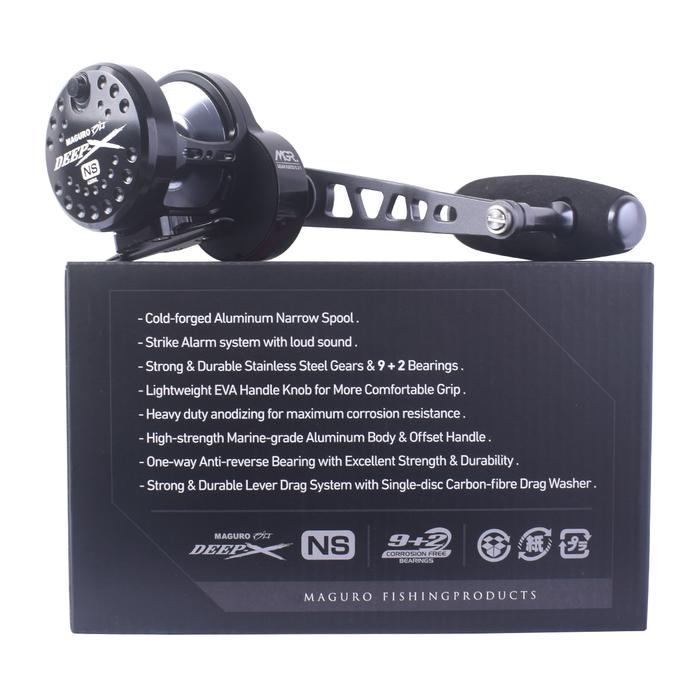 Reel Oh Maguro Deep-X Ns 400 600 Laut Monster Fish Handle Kiri Over Head Jigging ~ Indonesia