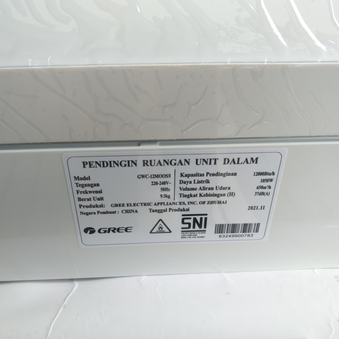 Indoor AC Gree 1,5PK + Remote - GWC12MOO