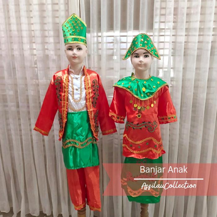 baju adat banjarmasin anak satuan Aksesoris