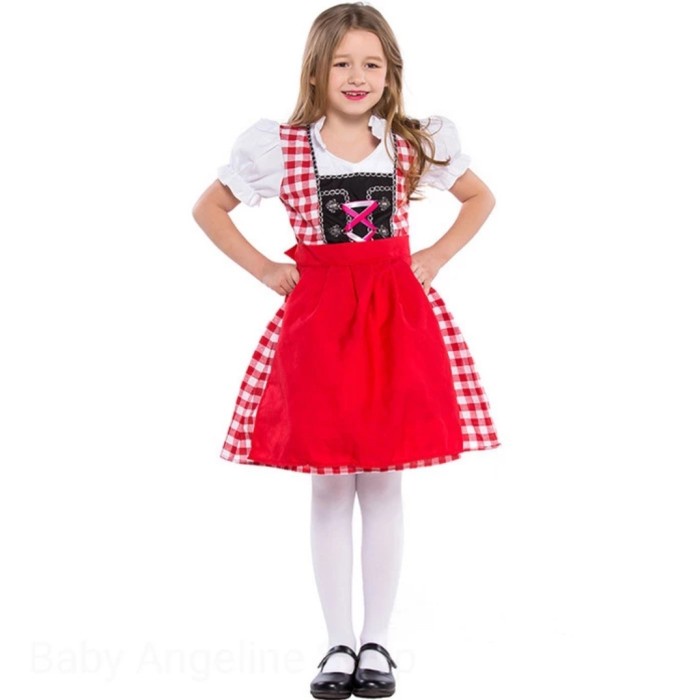 Germany bavarian dress costume toddler kostum negara jerman girl