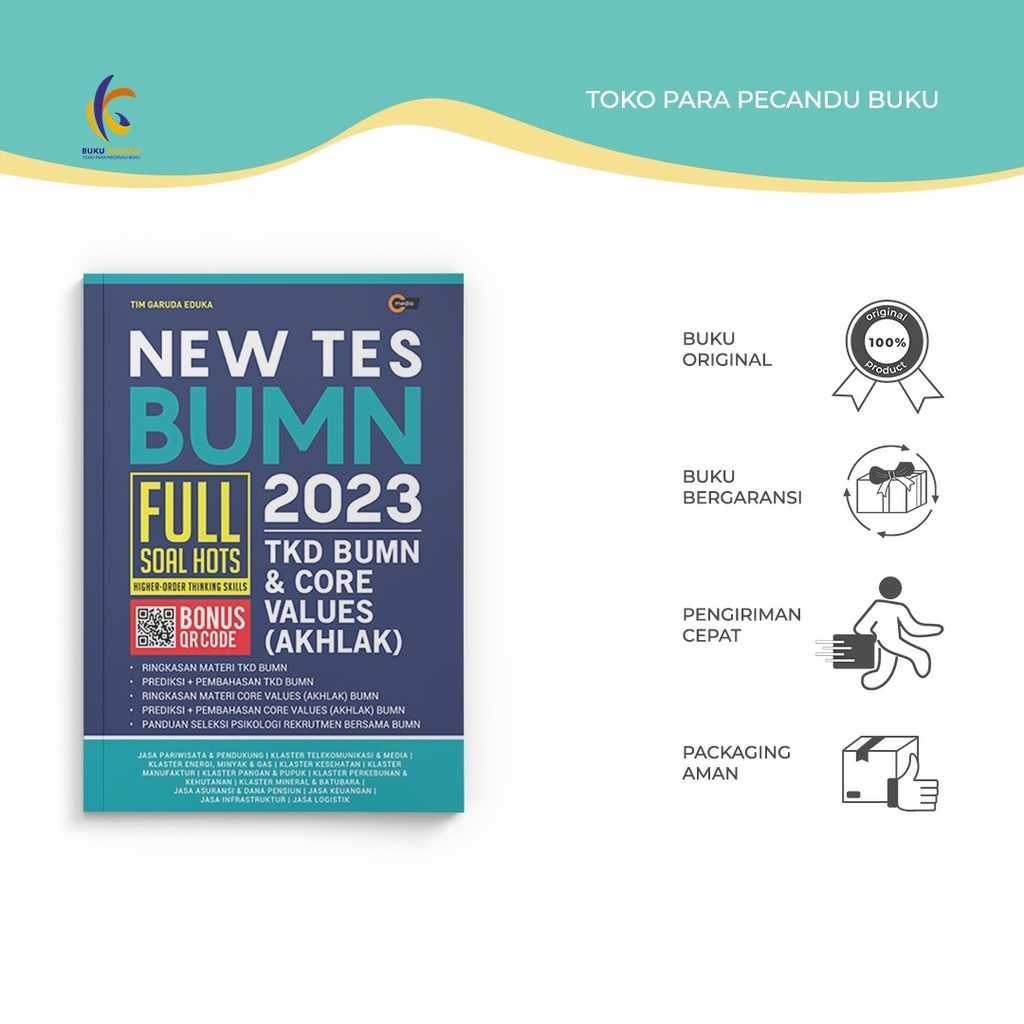 

{{ Buku Referensi - New Tes BUMN 2023 - Tim Garuda Eduka - Cmedia - Bukukaluku Ready}}