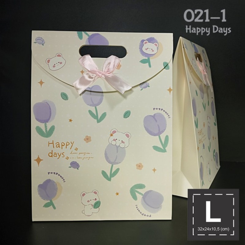 

Paper Bag L Pita - Goodie Bag / Goody Bag / Tas ULTAH - HAPPY DAYS