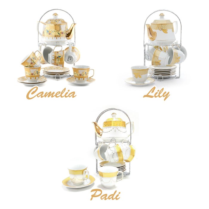 TEA SET VICENZA C78 / PERANGKAT CANGKIR MINUM TEKO VICENZA ORIGINAL QUALITY