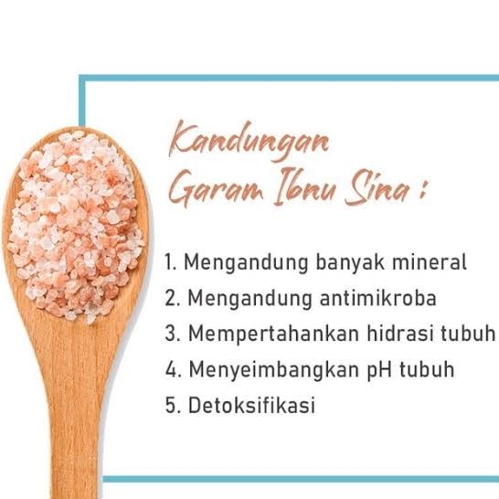 

(ASLI) garam himalaya ibnu sina 500gr/himalayan pink salt ibnu sina