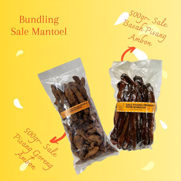 

MIX SALE - SALE BASAH 500 gr + SALE KERING 500 gr PISANG AMBON Manis Food
