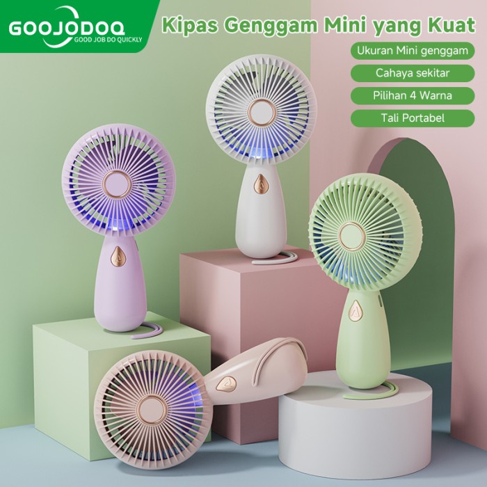 GOOJODOQ Kipas Angin Mini Genggam Cute /Mini Fan Portable Kipas Angin