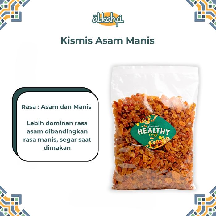 

Kismis Arab Premium 250 Gr - Golden Sweet Dark Raisin Original Oleh Oleh Haji Umroh