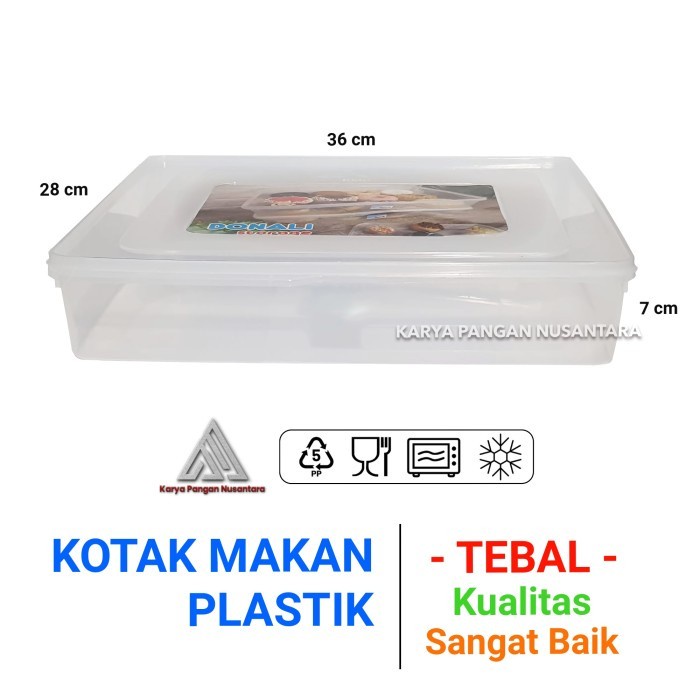 (BestSeller) KOTAK MAKAN PLASTIK 5500 ML KOTAK DONAT BOX PLASTIK BESAR KUE DONAT