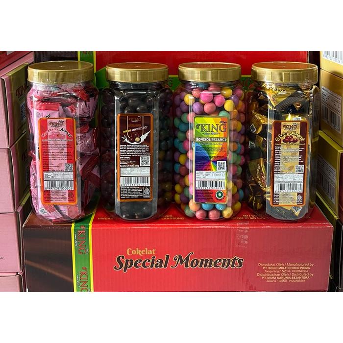 

Cokelat Bonibol Special Moments D'King 1 kotak isi 4 toples
