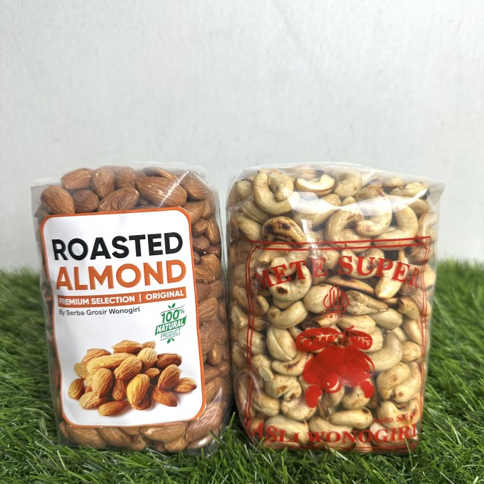 

PAKET BUNDLING 2 KACANG ALMOND + METE ASLI WONOGIRI