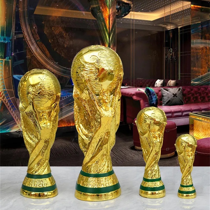 Golden Resin Football Trophy  ampions Soccer Trophies Resin Ornament 2024 New Football Fan Gift