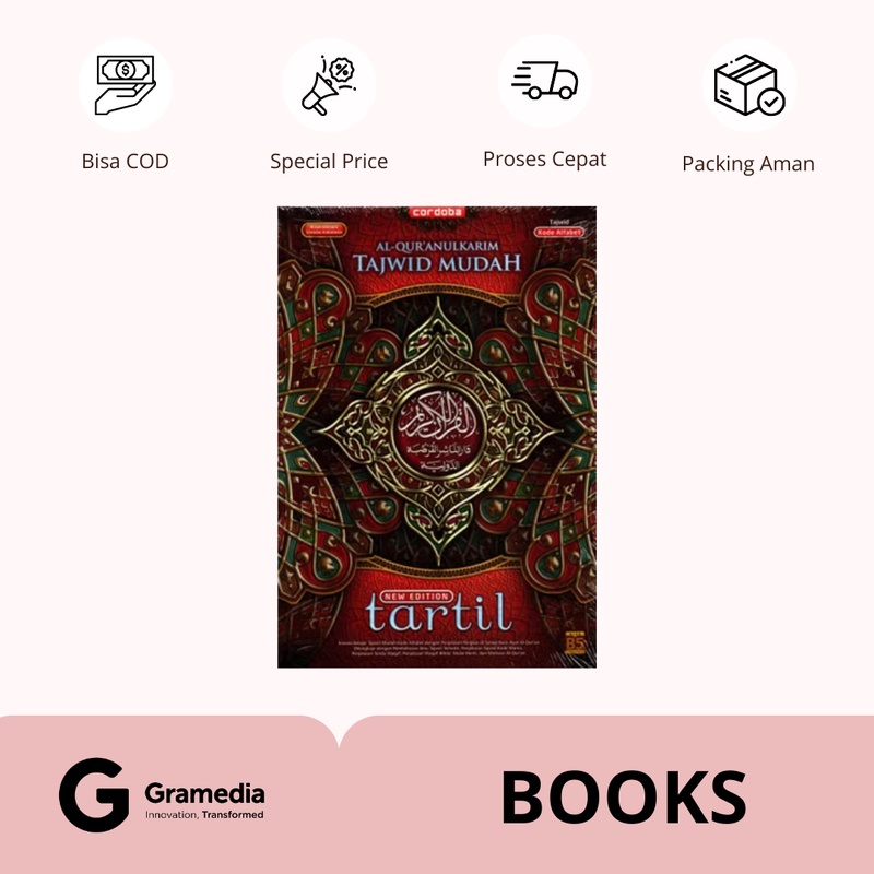 Gramedia Supratman | Alquran Cordoba Tajwid Mudah Tartil B5 | Produk Original Gramedia