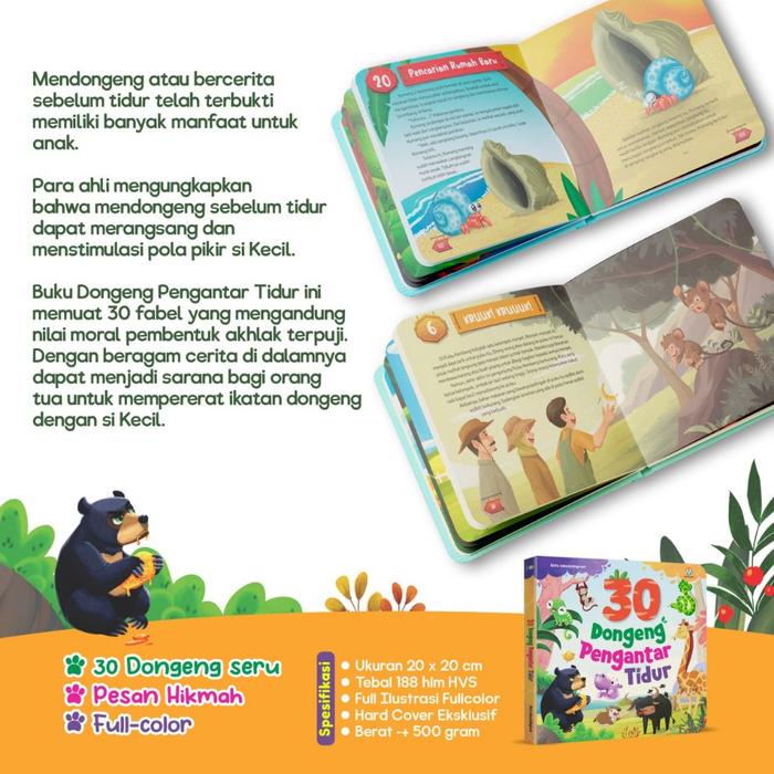 

Promo Ziyadbooks - Buku Cerita Hewan - 30 Dongeng Pengantar Tidur Hard Cover Berkualitas