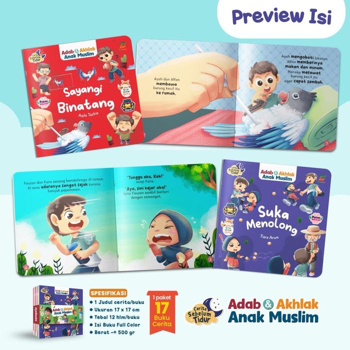 

Promo [Isi 17 Buku] Cerita Sebelum Tidur : Adab Dan Akhlak Anak Muslim - Usia 2+ - Softcover -