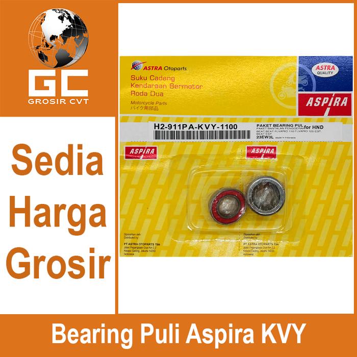 BEARING LAHER BAMBU PULLY PULI PULLEY BEAT VARIO KARBU INJEKSI FI 110 125 ASPIRA ASTRA OTOPARTS