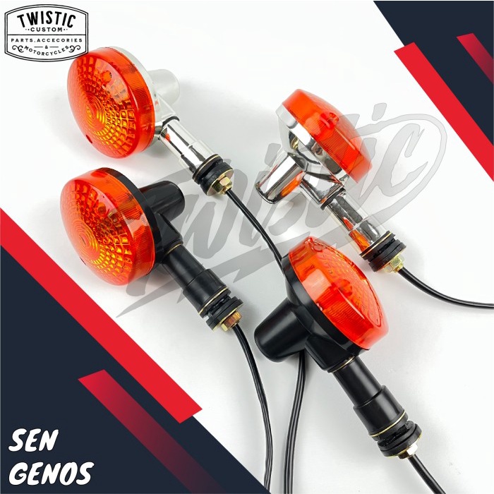 LAMPU SEN SEIN KLASIK GENOS MOTOR CB W175 CUSTOM UNIVERSAL
