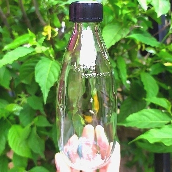 (BestSeller) botol kaca 250ml bening tutup ulir - PUTIH/botol madu