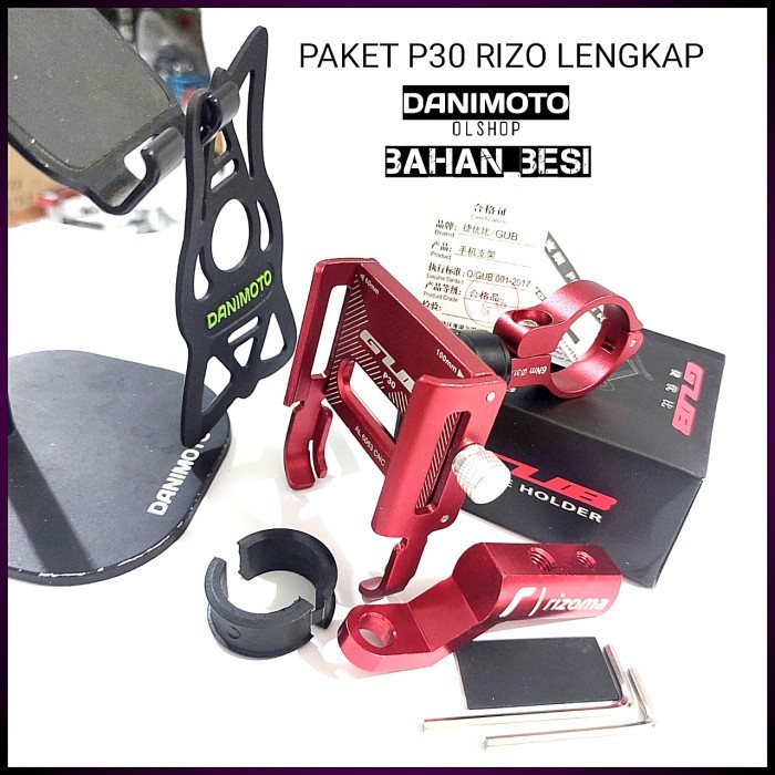 (Good) Phone Holder HP Motor Besi Nmax Vario Beat ADV PCX GUB P30 Waterproof